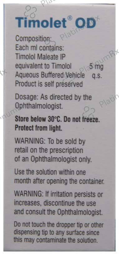 Timolet OD 0.5% BKC Eye Drop 3ml