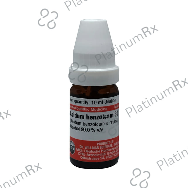 Dr Willmar Schwabe Germany Acidum Benzoicum Dilution 30