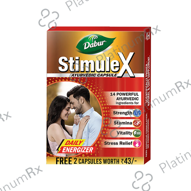 Dabur Stimulex Capsule for Physical Performance with 2 Capsule Free