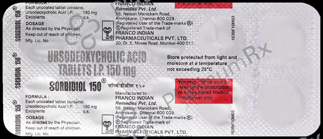 Sorbidiol 150mg Tablet 10s