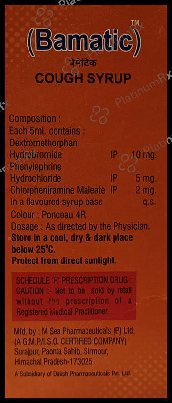 Bamatic 2/10/5mg Syrup 200ml