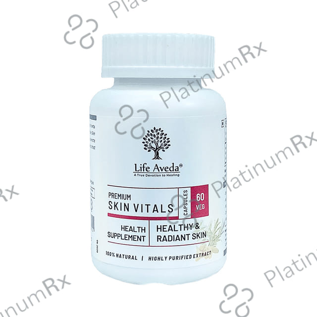 Life Aveda Premium Skin Vitals Veg Capsule