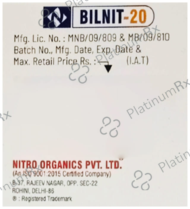 Bilnit 20mg Tablet 10s
