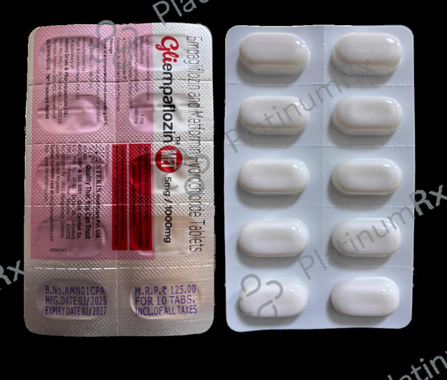 Gliempaflozin Met 5/1000mg Tablet 10s