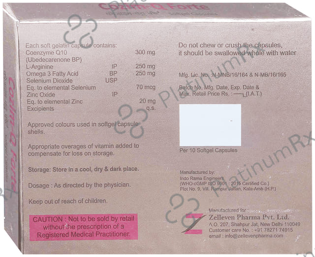 Cozim Q Forte Capsule 10s