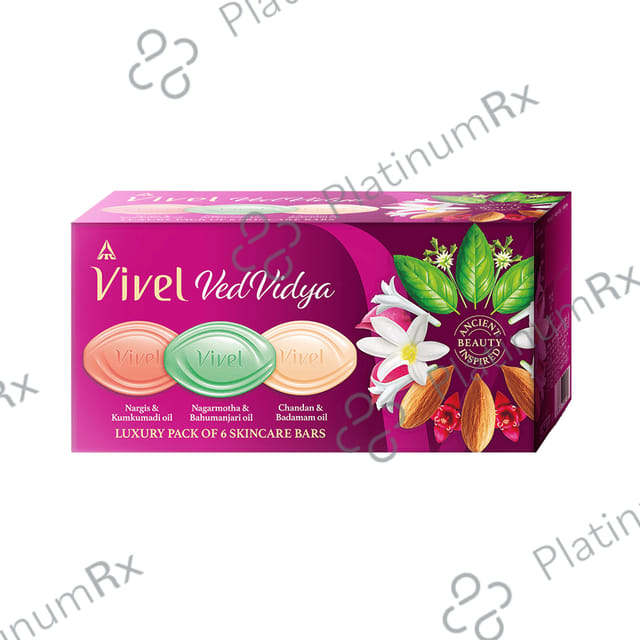 Vivel Vivel VedVidya Luxury Pack of Skincare Soap (100gm Each) 6 units