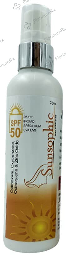 Sunsophic Sunscreen SPF 50 PA+++ Lotion 70ml