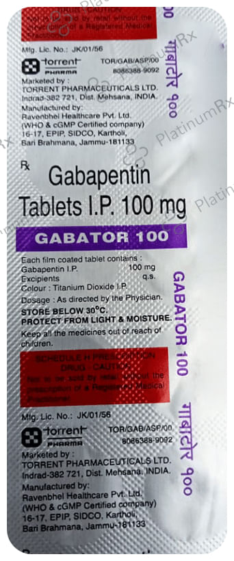 Gabator 100mg Capsule 10s