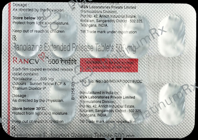 Rancv 500mg Tablet ER 10s