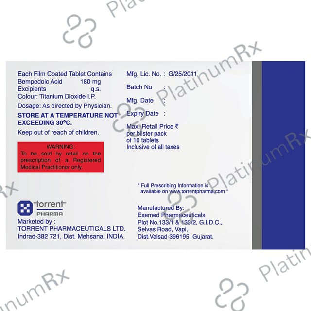 Bempesta 180mg Tablet 10s