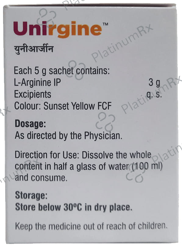 Unirgine Granules Orange-Lemon Sugar Free