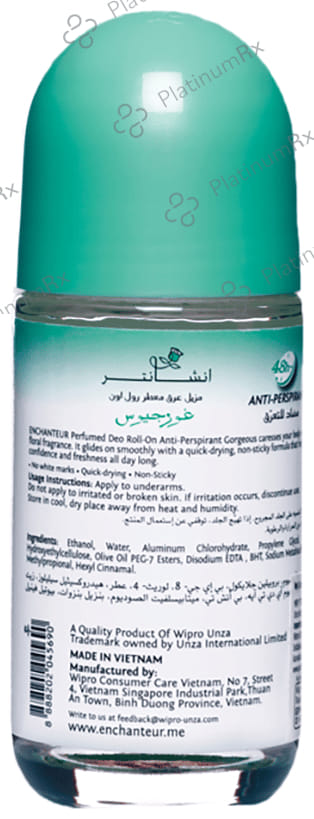 Enchanteur Perfumed Deo Roll-on Gorgeous