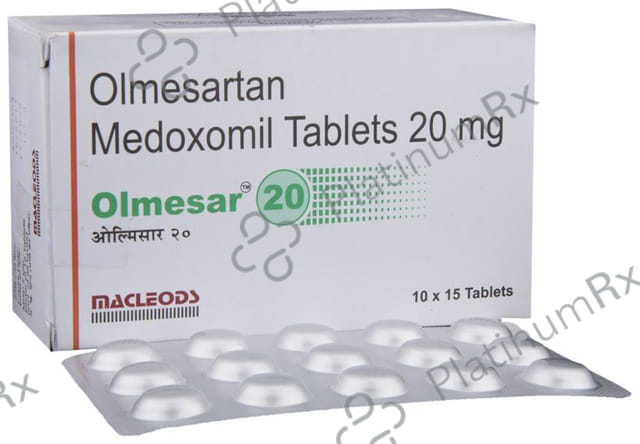 Olmesar 20mg Tablet 15s