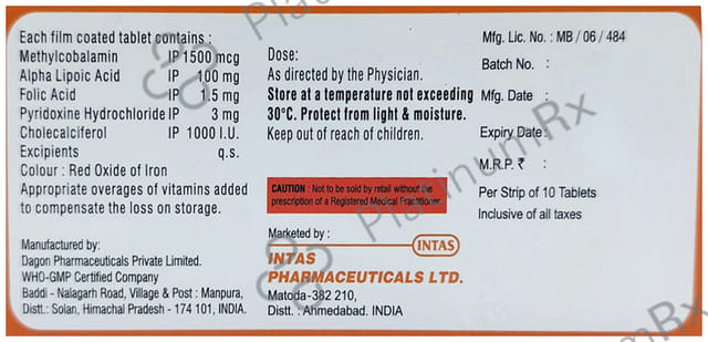 Mecofol Plus D3 Tablet 10s
