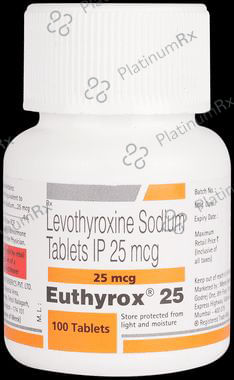Euthyrox 25mcg Tablet 100s