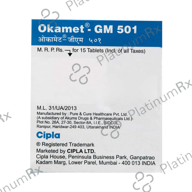 Okamet GM 501 Tablet PR 15s