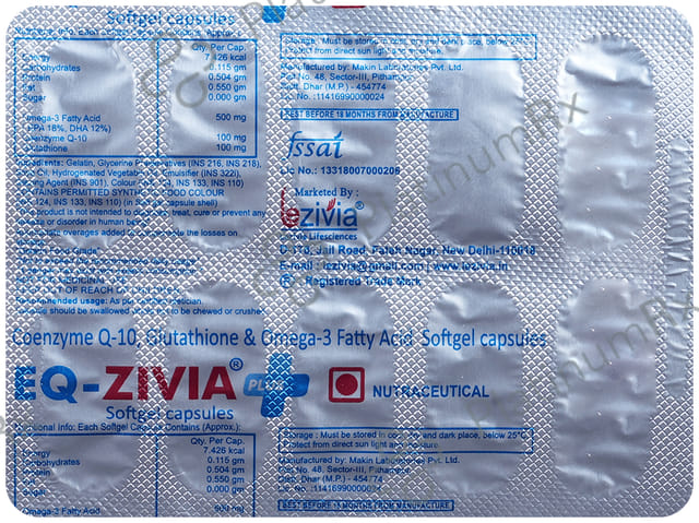EQ-Zivia Plus Soft Gelatin Capsule