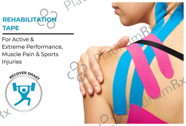 Medigrip Sports Kinesiology Tape 5cm x 5m Blue & Brown