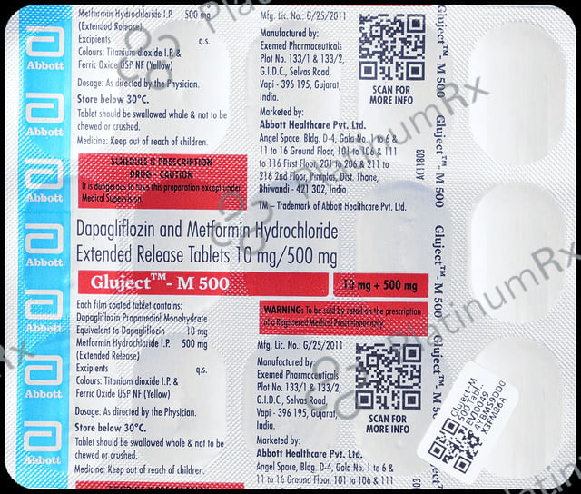 Gluject M 500mg Tablet ER 15s