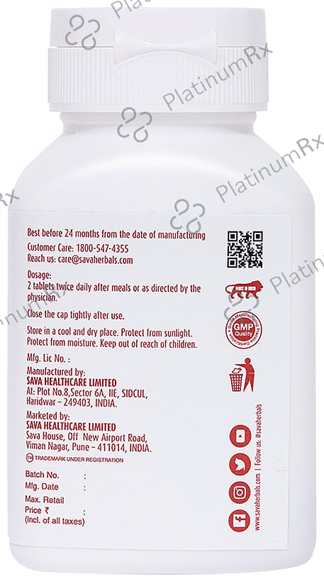 Sava Herbals Mussk Tablet 60 tablets