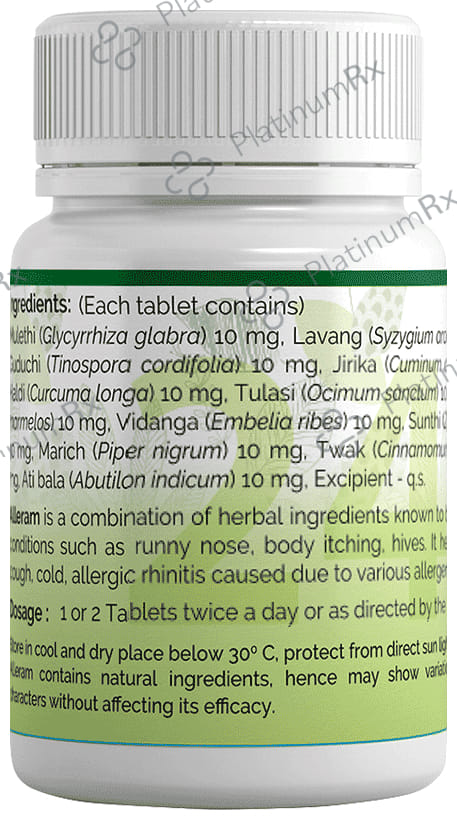 BVG Life Sciences Alleram Herbal Anti-Allergic Tablet 30 tablets