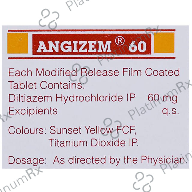 Angizem DP 60mg Capsule 10s