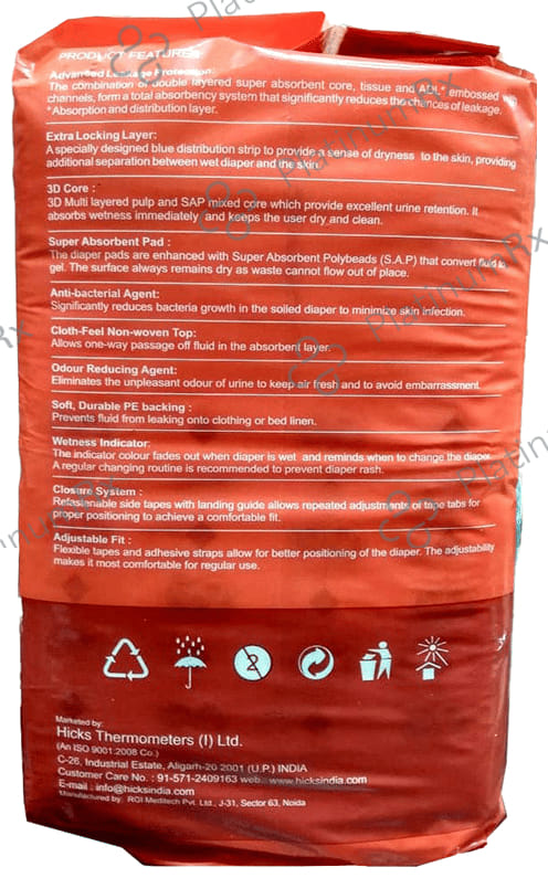 Hicks Grace Adult Diaper XL 10s