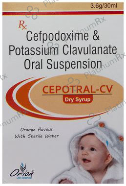 Cepotral CV 50/31.25mg Dry Syrup Orange 30ml