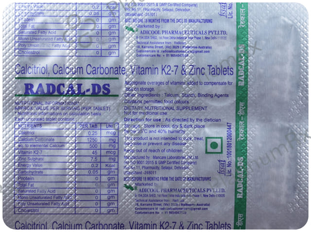 Radcal DS Tablet 10s