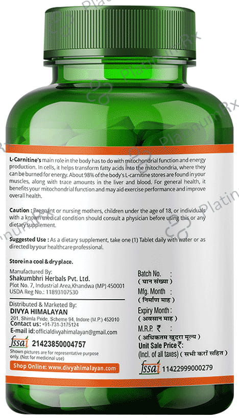 Divya Himalayan L Carnitine Capsule 60s