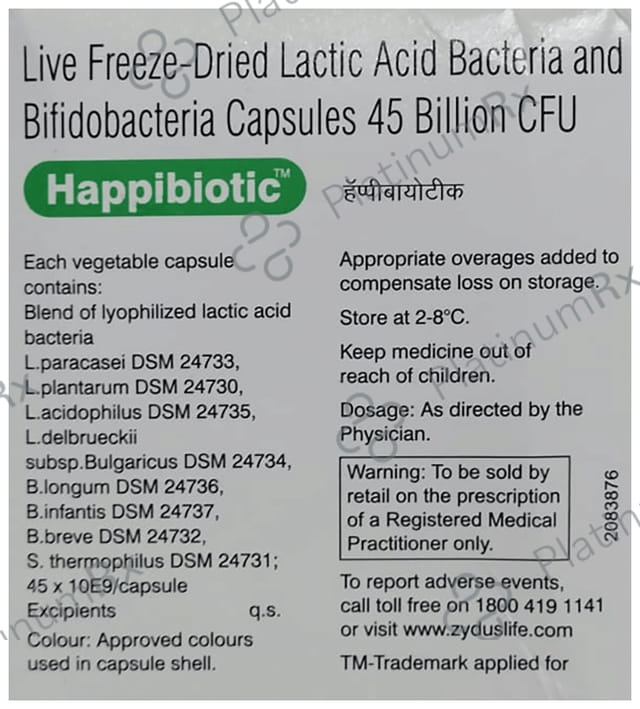 Happibiotic 45mg Capsule 5s