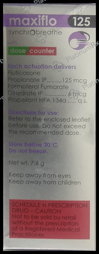 Maxiflo 125/6mcg Synchrobreathe Inhaler 120MDI