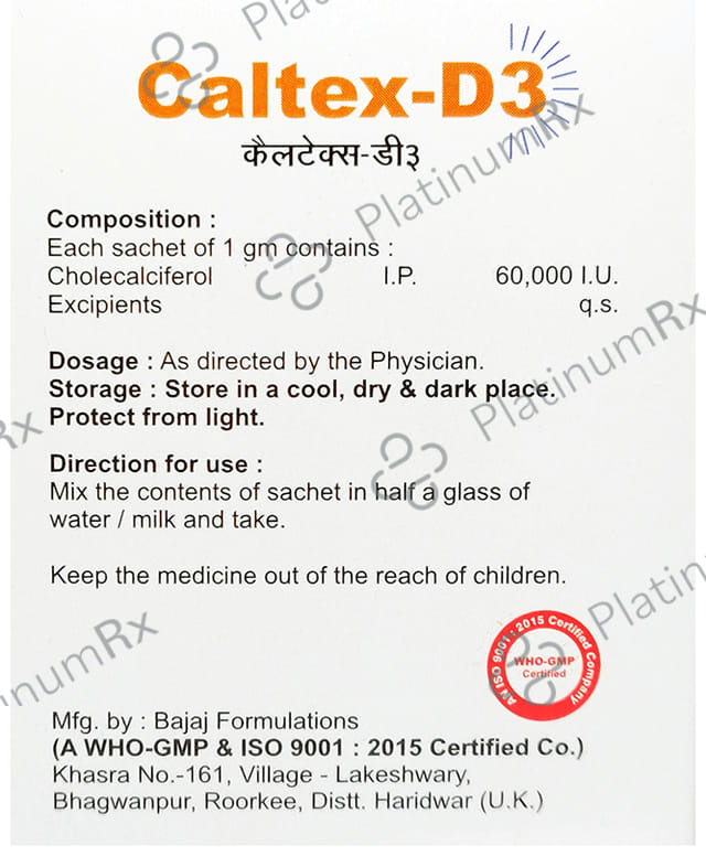 Caltex D3 Sugar Free Granules 1gm