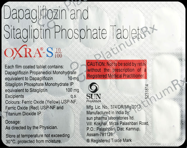Oxra S 10/100mg Tablet 15s