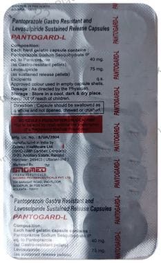 Pantogard L 75mg/40mg Capsule SR