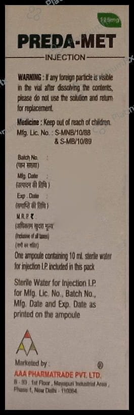 Preda Met 125mg Injection1s