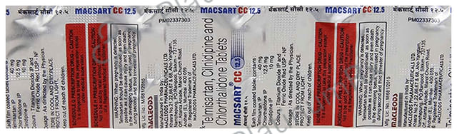 Macsart CC 12.5/10/40mg Tablet 10s