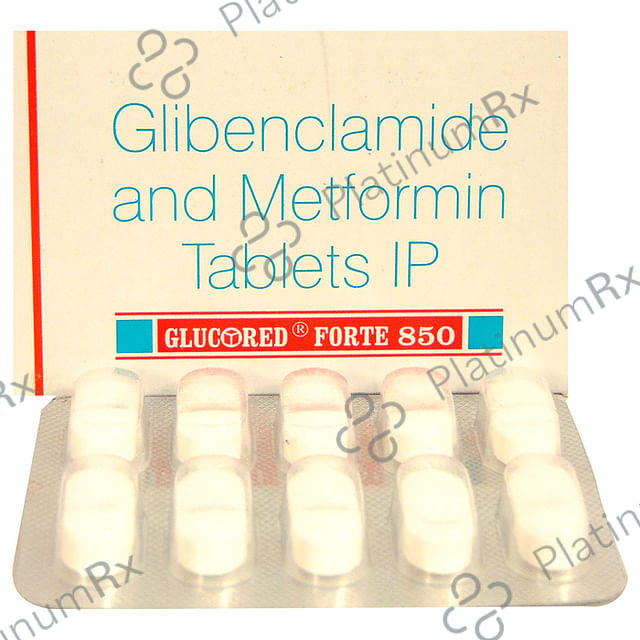 Glucored Forte 5/850mg Tablet 10s