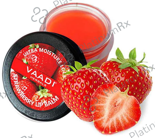 Vaadi Herbals Super Value Pack of 8 Lip Balm Strawberry