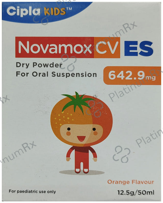Novamox CV ES 600/42.9mg Oral Suspension Orange 50ml