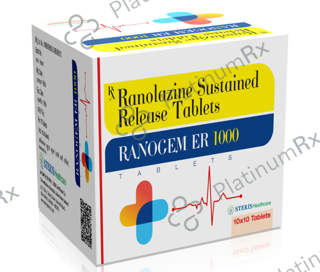 Ranogem 1000mg Tablet ER 10s