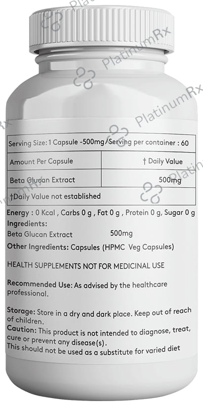 Giosun Beta Glucan 500mg Veg Capsule
