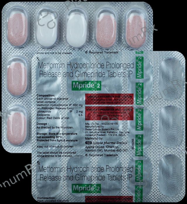 Mpride 2/500mg Tablet PR 15s