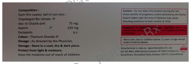 Clopidox-AS 75/150 Tablet