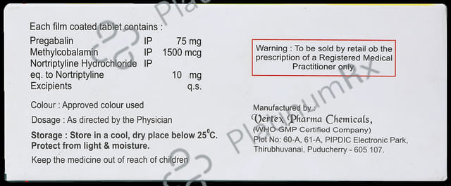 Prenig NT 75mg/10mg/1500mcg Tablet