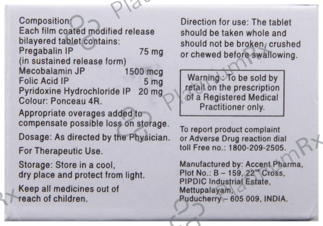 Pregastar Plus SR 75 Tablet 10 Tablet SR