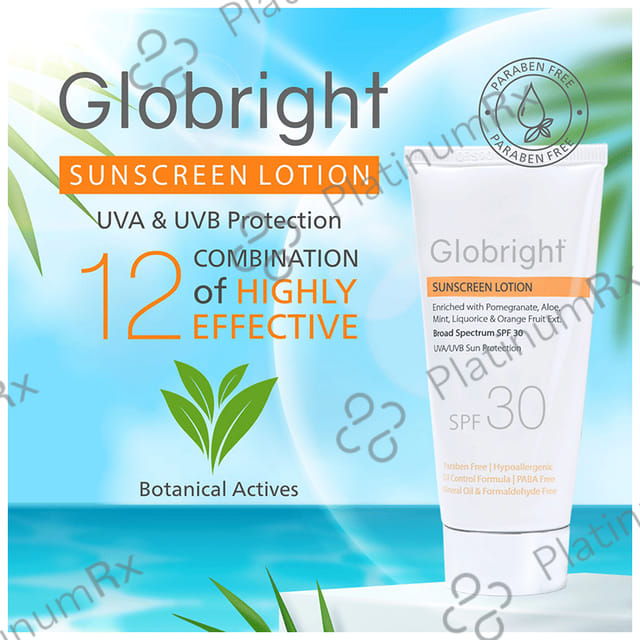 Globright Sunscreen Lotion SPF 30 (50ml Each) 4 Tube