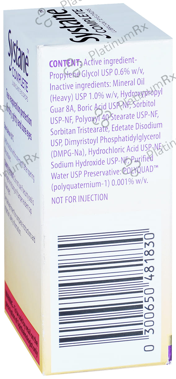 Systane Complete Lubricant 0.6% Eye Drop 10ml