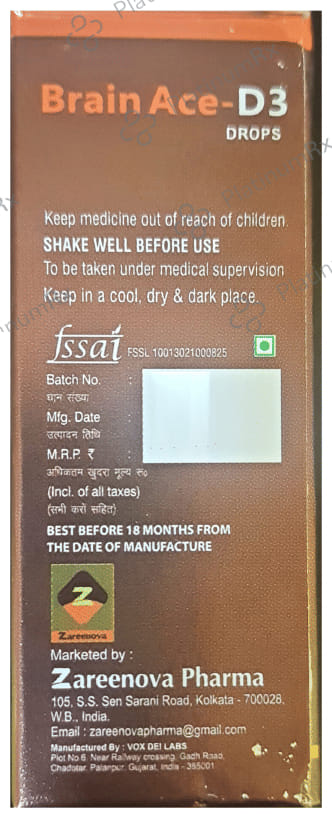 Brain Ace D3 Oral Drops 30ml