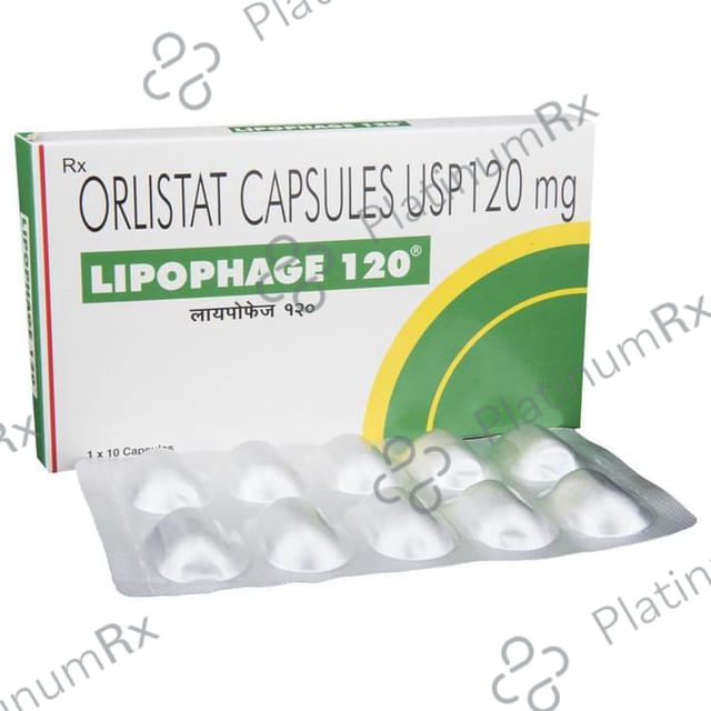 Lipophage 120mg Capsule 10s